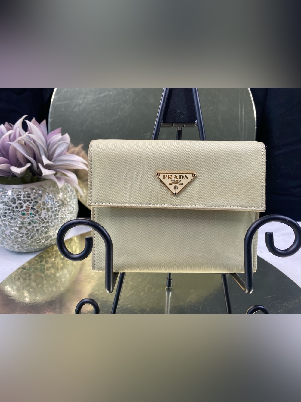 Prada Beige Nylon Wallet